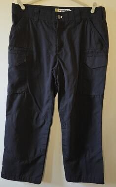 First Tactical Mens V2 Cargo Pants 38 x Hemmed 27 Midnight Navy Ripstop Utility